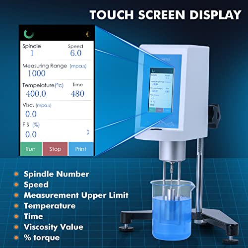 Bonvoisin NDJ-8T Digital Rotary Viscometer 10-2,000,000Mpa.S Touch Screen Viscosity Meter thumb #1