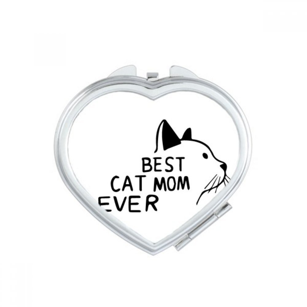 Miroir compact Louange Silhouette Coeur portable multicolore