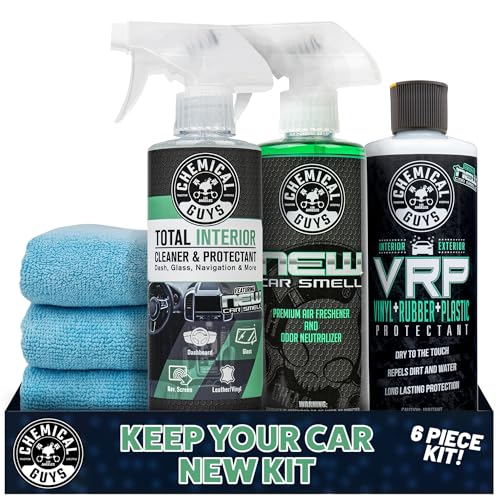 Chemical Guys Keep Your Car New Kit, Ideal for Cleaning and Detailing. Includes New Car Scented VRP,...