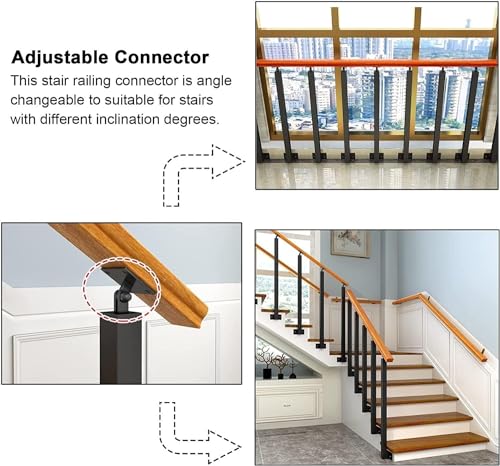Main courante de garde-corps d'escalier en métal pour sécuriser les descentes - 4