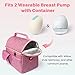 Wearable Breast Pump Bag with Cooler, Compatible with Willow, Elvie, Momcozy Breast Pump, Insulated Storage Container Case for Hand Free Breast Pump