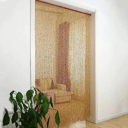 Cortinas de cuentas naturales hechas a mano con maderas nobles seleccionadas 6