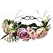 Bandons de Fleur Ornements de Cheveux Nuptiale Fleur Artificielle Garland Coiffure décoration de Mariage Cheveux Fleuris for la fête de Mariage (Couleur : Light Pink)