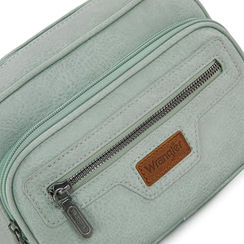 Image of Wrangler Crossbody Bag for Women Multi Pocket Crossover Bag Shoulder Pursea with Adjustable Strap