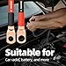 4 Gauge Wire (25FT Each, Black/Red) SGANGCAR True Spec Power Ground Wire Cable with 20 Lugs, 20 Heat Shrink Wrap,Copper Clad Aluminum CCA,for Power/Auto,Amplifier,Car Audio Speaker,Ground Cable