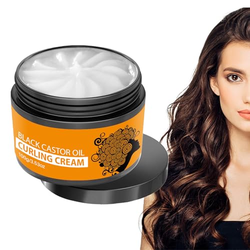 Curl Defining & Enhancing Cream (3.53oz) – Moisturizing Styling Product for Wavy & Curly Hair | Provides Frizz Control & Strong Hold without Hardness, Reduces Breakage & Tangles