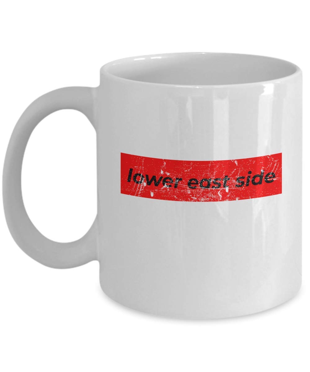 LAMX Retro Lower East Side NYC New York City Coffee Mug 11oz White