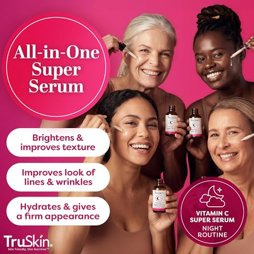 Image of TruSkin Vitamin C Super Serum for Face, 5 Skin Benefits, 2 fl oz