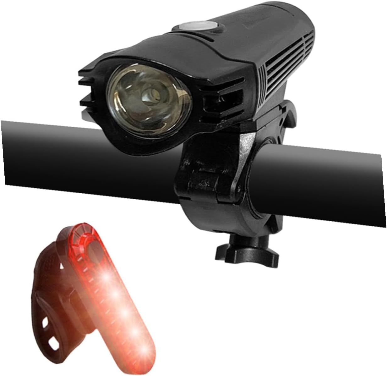 Mountain Bike Accessories Headlight Taillight Rechargeable Cycle Lights Front and Rear Light Package Cycling Safety Lamp