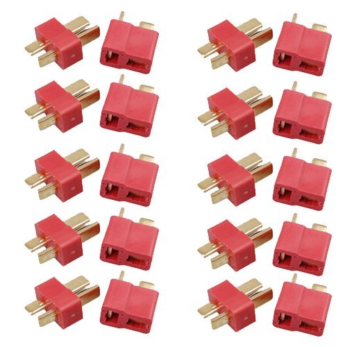 Generic CONN_BAT 10 Sets of T Plug Male and Female Connectors for Lipo Battery (B019DP1ZCY) Amazon Price History, Amazon Price Tracker