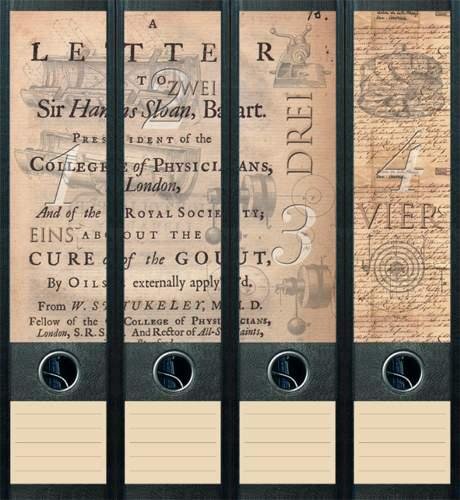 File Art aj042 Design Etichette dorso