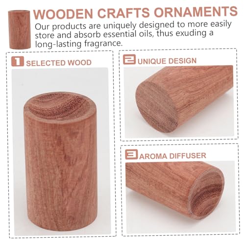 IMIKEYA 4pcs Difusor de Aceite Esencial de Madera Elegante miniatura 4