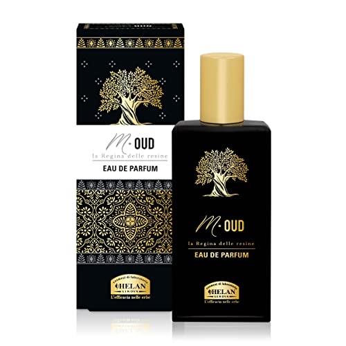 Helan, M Oud - Profumo Uomo con Fragranza Fresca Agrumata, Eau de Parfum Uomo Elegante e Misterioso con Oud Aromatico e Note di Tabacco - Profumi Uomo Ideale come Regalo Uomo, 50 ml - Made in Italy