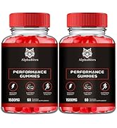 Alpha Bites Gummies, 60 Gummies, 2 Pack,AlphaBites Advanced Formula Max Performance Gummies, Alph...