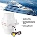 HKINBAS Auto Parts Fit for 4inches in Line Bilge DC Air Blower Mute Strong Engine Ventilation Fan for Yacht RV Accessories (12V)