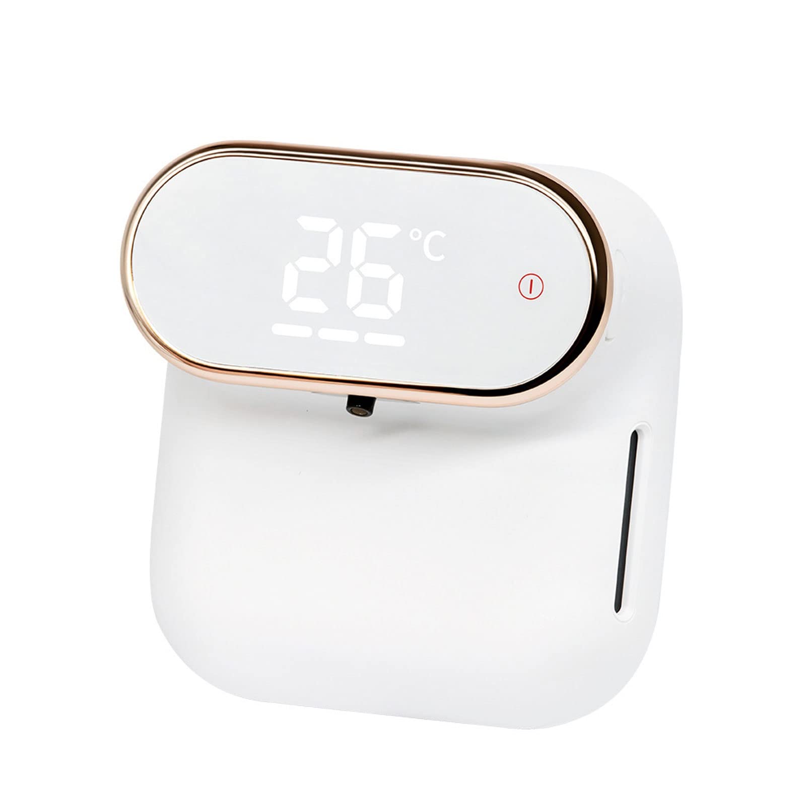 Dispensador de jabón mini automático de espuma blanco para pared