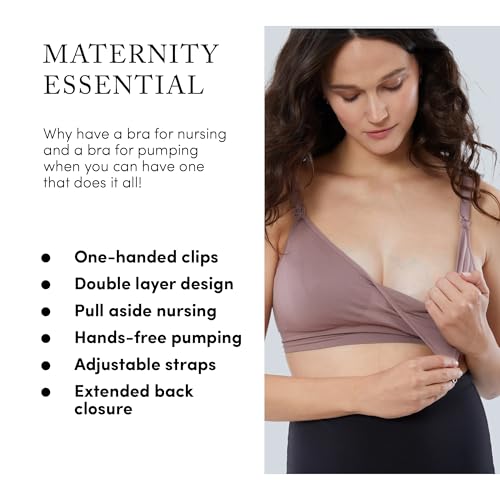 Image of Ingrid & Isabel Nursing & Pumping Bra, Hands-Free Comfort Bra | Award-winning seamless nursing & pumping bra with hands-free pumping, one-handed nursing, wire-free comfort.