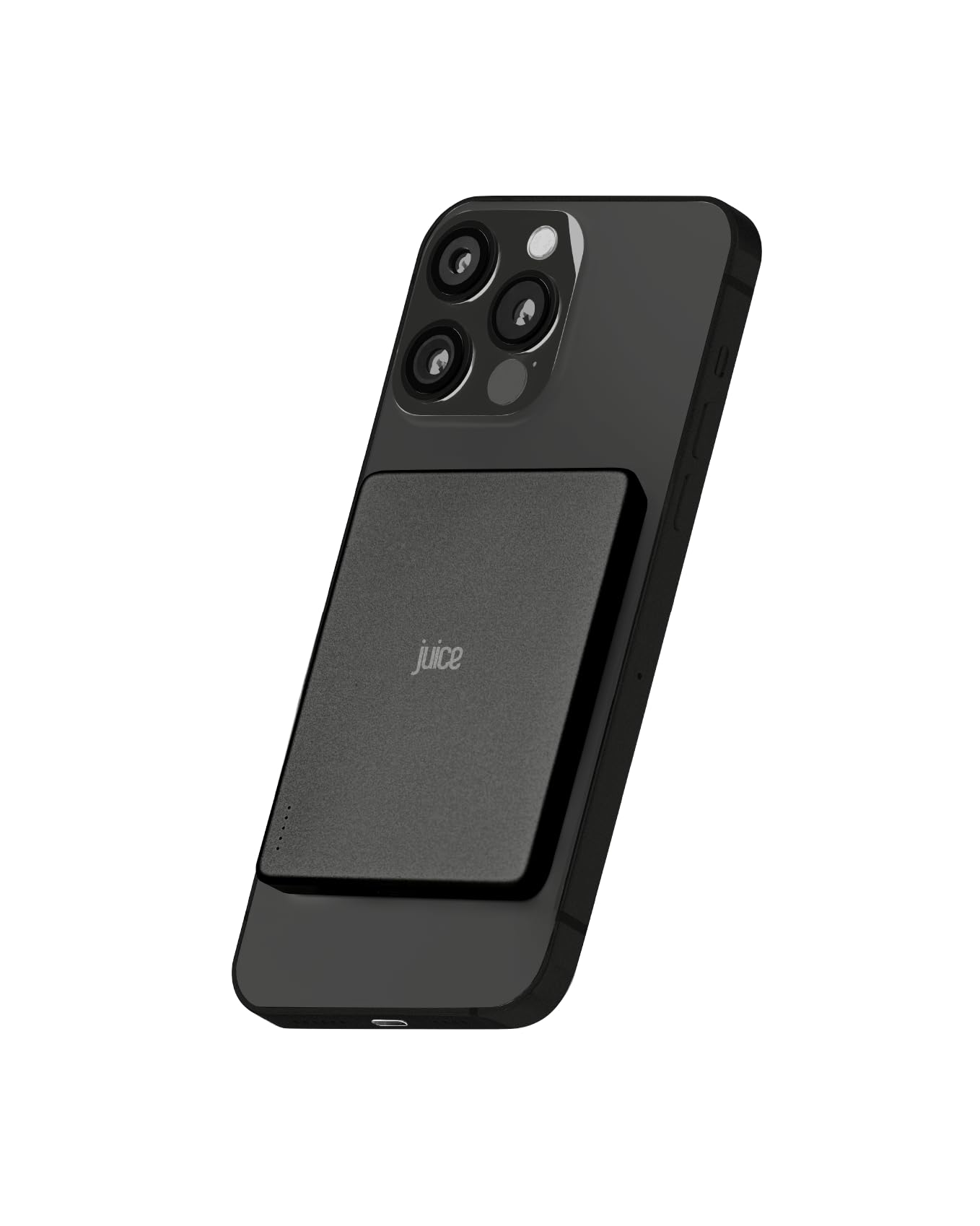 Juice Power Bank Slim 5.000 mAh Magnetico Wireless - Ricarica Wireless 15 W, Ricarica Rapida USB‑C, Batteria Portatile per iPhone & Dispositivi Qi - Nero