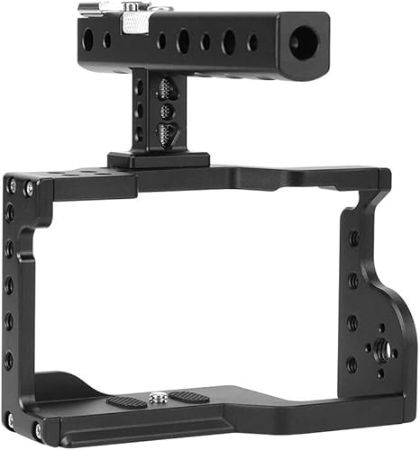 Miniatura 8 de Jaula de cámara para A6600/6600/ILCE-6600 cámara sin espejo C17 Kit estabilizador de aleación de aluminio con mango