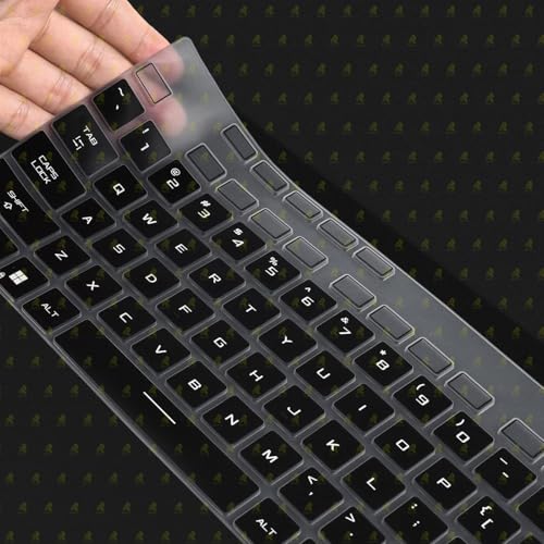 Image of RAYA Silicone Keyboard Cover for 2023 /2024 ASUS ROG Strix G16 and ASUS ROG Strix Scar 16 Gaming Laptops (Black)