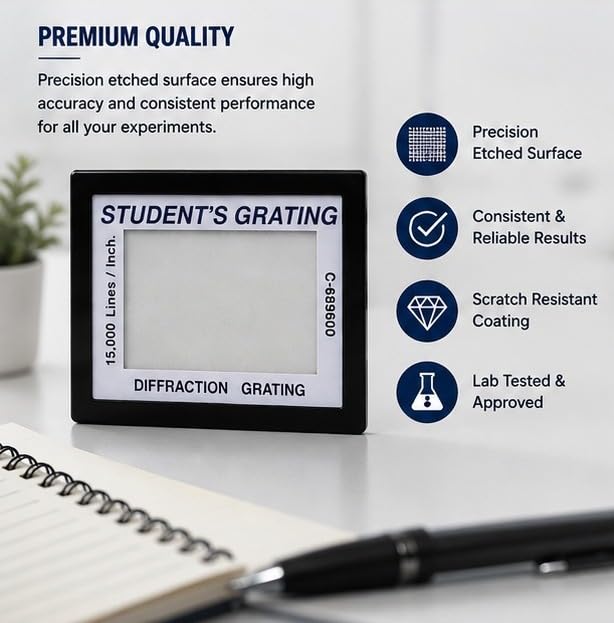Image of HILGER Student Grating Glass Or Defraction Glass (15000 LPI)