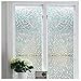Bloss Stained Glass Window Film Non-Adhesive Privacy Window Covering 3D Window Déco Mini Mosaic Design 17.7" By 78.7" ,1 Roll