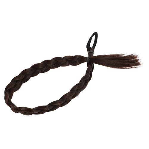 Miniatura 4 de Beavorty 2 pelucas trenzadas de cola de caballo falsas para mujer, pelucas de cola de caballo para mujeres negras, pelucas de sombrero de cola de