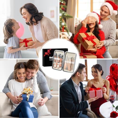 Image of Christmas Stocking Stuffers for Women Nail Clippers Manicure Kit Care Tools