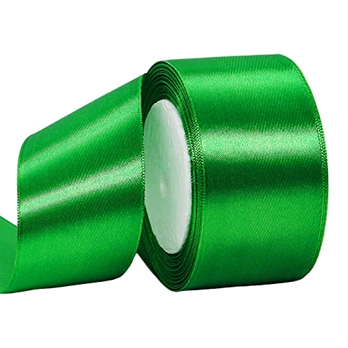 50mm Wide Dark Green Ribbon Thick Christmas Ribbon for Gift Wrapping 22m