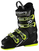 Tecnopro Herren Ski-Stiefel Pulse 70 Skistiefel, schwarz/Gelb, 30.5