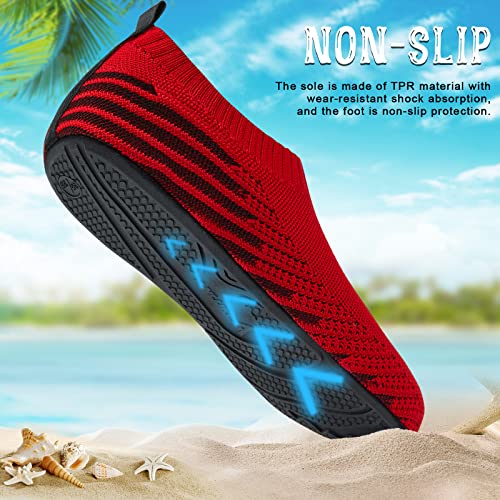 Image of ANLUKE Womens Mens Water Shoes Barefoot Quick-Dry Aqua Socks for Beach Swim Surf Water Sport
