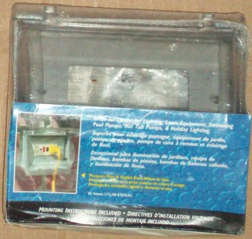 Carlon In-Use Weatherproof Cover, Single Gang Horizontal Cover, Good for GFCI or Duplex Faceplate