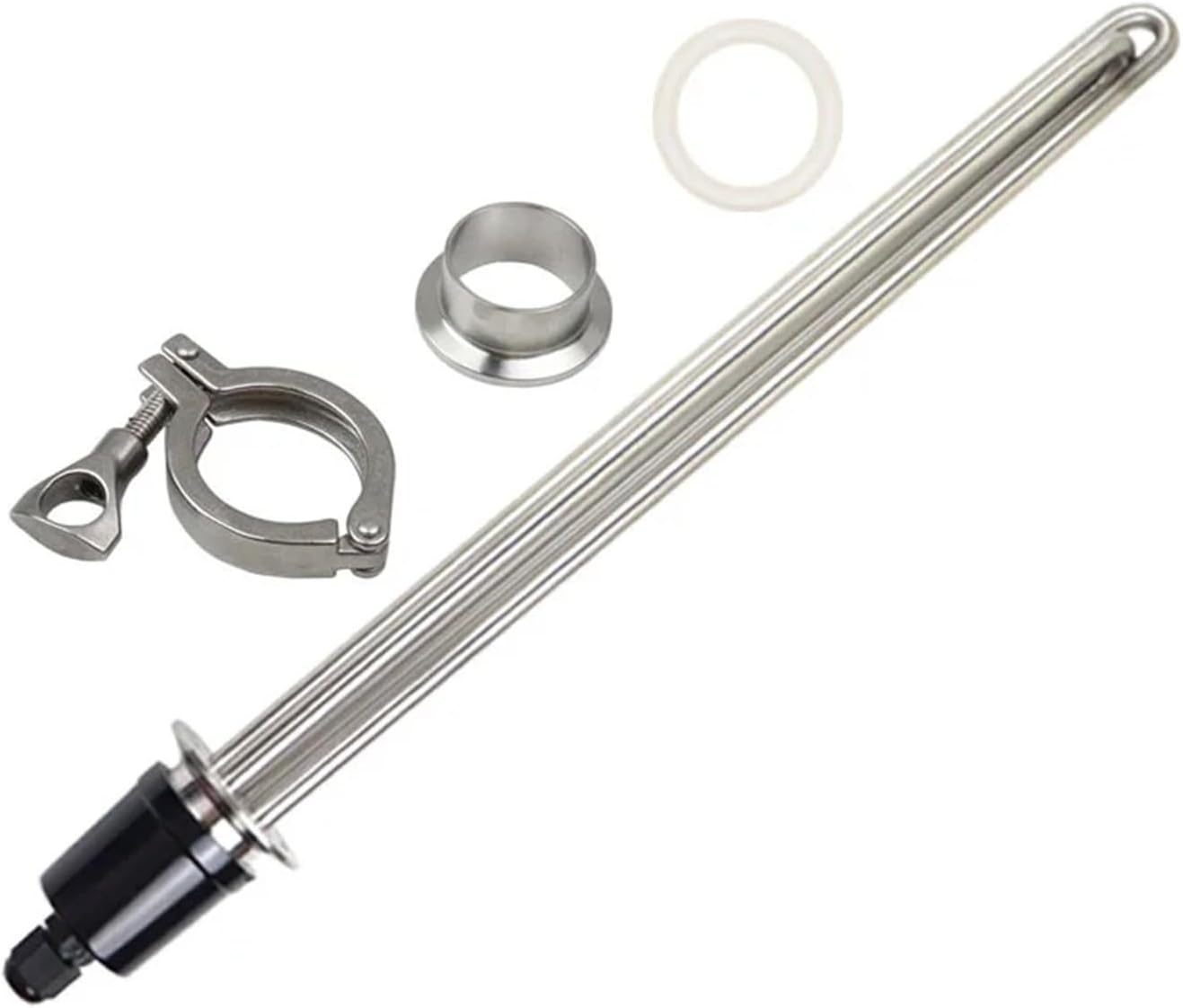 220v Electric Heating Element 1.5" Tri Clover SUS304 Immersion Tubular Water Heater for Brewing Cheerfully(Heater,220v 3500w)