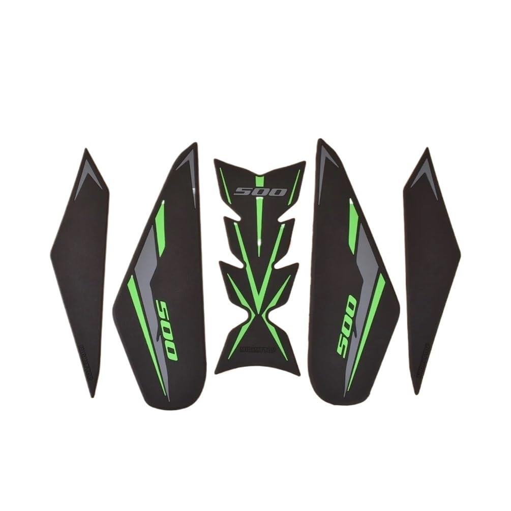 Fgjryedxj B-Green Motorcycle Fuel Tank Pads For Ka&Wasaki Z500 Ninja500 Tank Traction Side Pad For Ni&Nja Z 500 Se 2024 2025 Stickers
