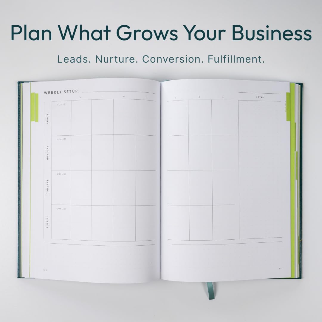 Grow & Scale Business Planner – 6-Month Goal & Strategy Planner for Entrepreneurs, Coaches & Creators – Create Aligned Offers, Improve Conversions & Track Progress – Designed by Evelyn Weiss