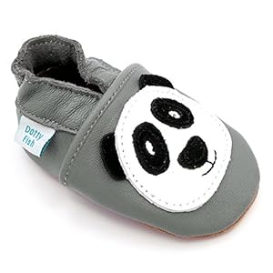 Dotty Fish Zachte lederen babyschoenen met dieren uniseks-baby Eerste loopschoen