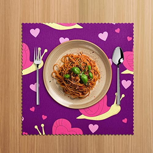 Sets de table fleur de cerisier lot de 4 pour table à manger cuisine 30x30 cm - 6