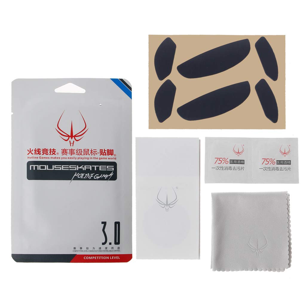 2 Sets/Pack Original Hotline Games Competition Level Mouse Feet Mouse Skates Gildes for SteelSeries Rival 310 Mouse 0.6mm Thickness Teflon
