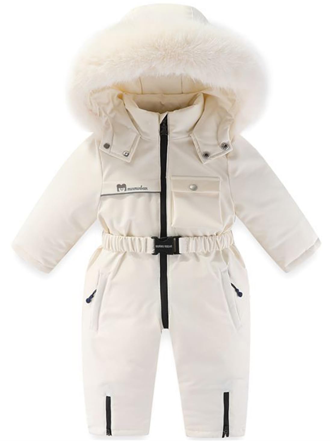 JELEUON Unisex Baby Clothes Winter Coats One-Piece Snowsuits Ski Suits Winter Windproof Romper Jackets Jumpsuits