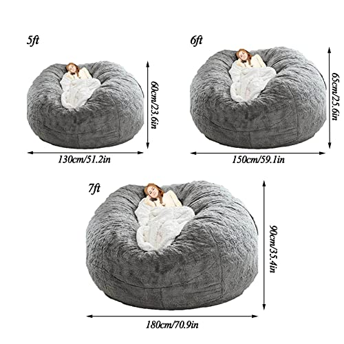 Puf gigante para adultos, acogedor sofá para sala de estar, tumbona extra grande y cómoda, muebles suaves para relajación y noches de cine