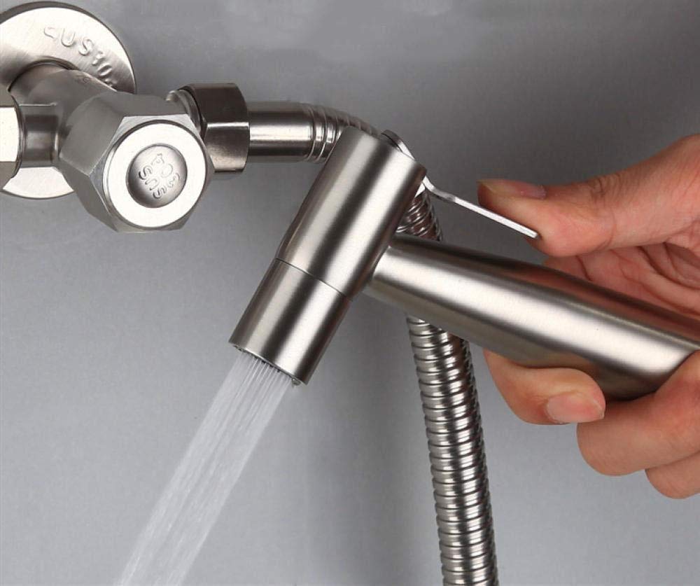 Juego de rociador ToolSprayer Higiene personal multifuncional - Juego de ducha con pistola rociadora de mano de acero inoxidable 304 montado en la pared