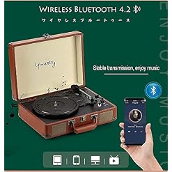 Tourne-Disque Bluetooth 3 Vitesses avec Haut-parleurs intégrés, entraînement par Courroie Portable, Platine Vinyle USB… - Les Beatles, Paul McCartney, John Lennon, RIngo Starr, George Harrison Tourne-Disque Bluetooth 3 Vitesses avec Haut-parleurs intégrés, entraînement par Courroie Portable, Platine Vinyle USB… – Image 3