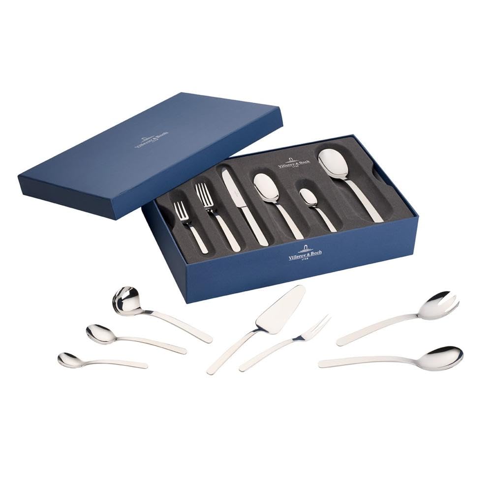 Villeroy & Boch Louis Cubiertos de mesa para 12 personas, 68 piezas, Acero inoxidable