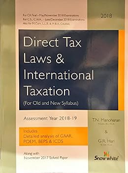 Paperback DIRECT TAX LAWS & INTERNATIONAL TAXATION Book