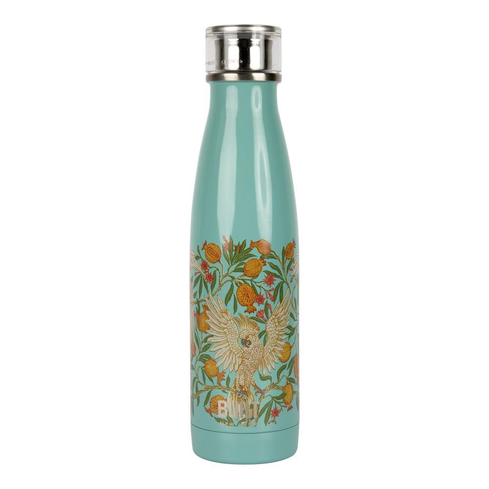 Built Perfect Seal Leakproof Insulated Water Bottle/Thermal Flask, Stainless Steel, 480 ml, Cockatoo, 500 ml