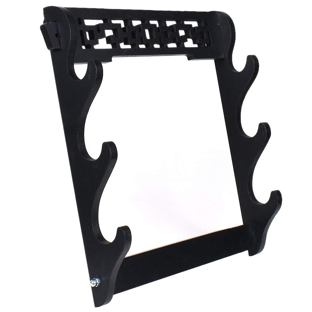 Goonsds Black Wall Hanging Decor Samurai Sword Holder Katana Holder Stand Hanger Bracket Rack Home Decoration Wall Display 3Tier