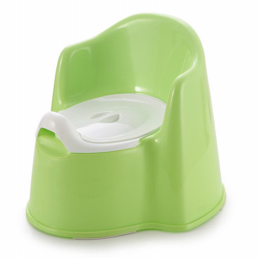 Pot toilette bébé vert grand jardin pour la routine de la salle de bain