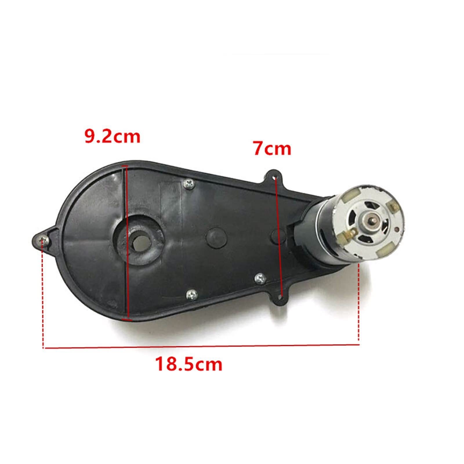 Silnik kierowcy 1 szt. DIY samochód motocykl koło kierownicy reduktor skrzynia biegów dzieci elektryczny samochód silnik ze skrzynią biegów DC 12V 6V 550 skrzynia biegów silnik koła(6v 550 14000RPM)