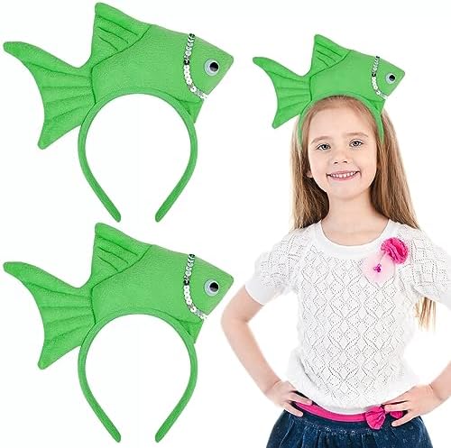 2 Pieces Goldfish Heaband Animal Cosplay Hair Band for Kids for Halloween Party Cosplay Accessories
