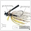 Freedom Tackle FT Finesse Jig with 60 Degree Hook Eye, Bait Keeper and 3/0 VMC Hook | 7/16 oz., Texas Craw (PN: 76207) #1
